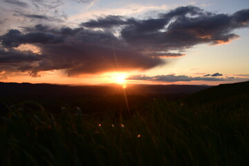 Sunset in the Mountains