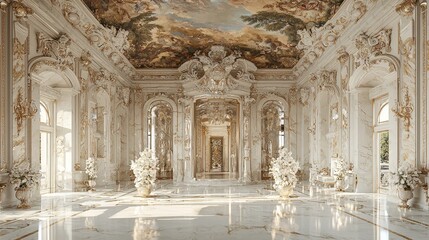 Empty Baroque Theater Hall