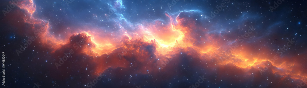 Wall mural cosmic clouds abstract background - nebula in deep space