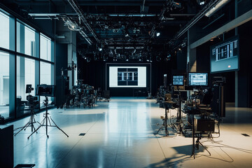 近未来的なスタジオ