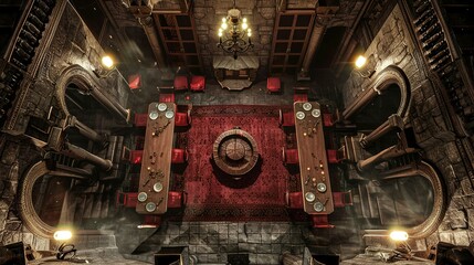 Nocturnal Hideaway: Detailed Battlemap of a Vampire's Lair for Dungeons & Dragons