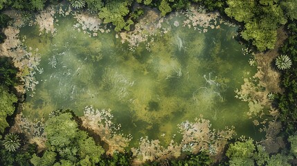Toxic Swampland Battlefield Terrain: Immersive Battlemap Design