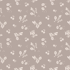 cute small flower seamless  pattern on  background