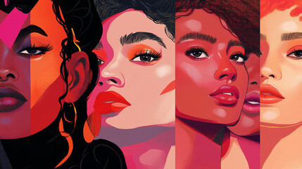 Diverse Friends Fashion Photoshoot: Unique Cultural Outfits in Joyful Moments
