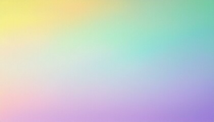 Abstract grainy gradient background with green, blue, magenta and yellow colors, noise effect, texture, banner poster cover design.