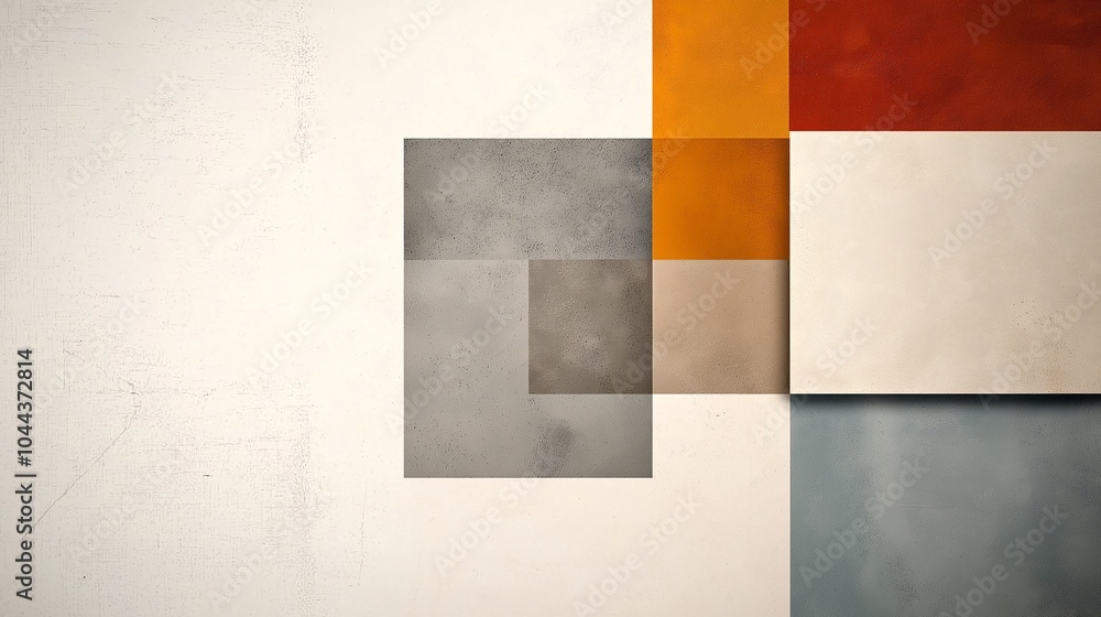 Poster minimalistic abstract background with geometric shapes