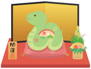 巳年　干支置物