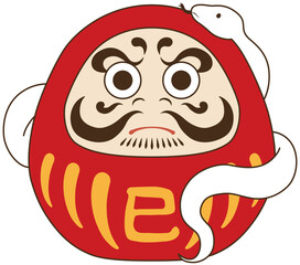 ヘビとダルマ