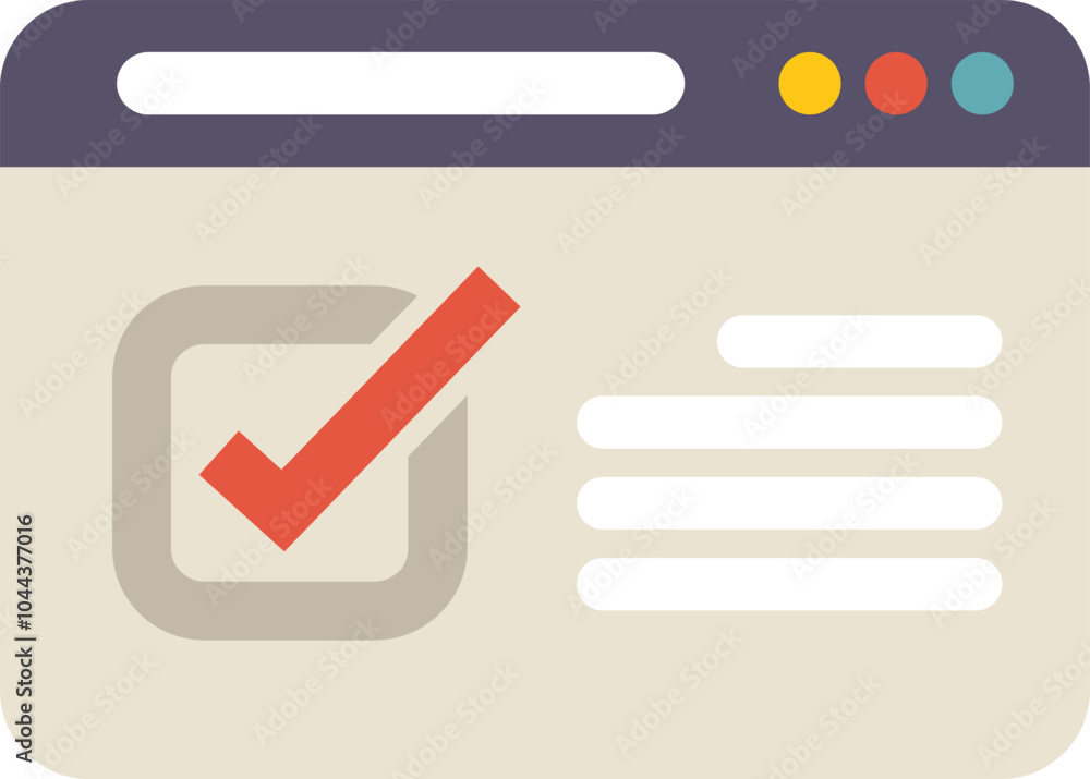 Poster website is showing a checkmark in a checkbox, indicating a completed task or submitted online form