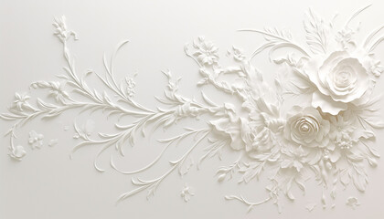 beautiful and attractive wall paper with some flower and animals generated by AI