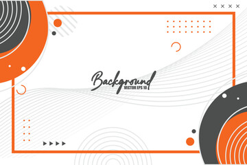 Abstract orange banner background. Graphic design banner pattern background template Eps 10