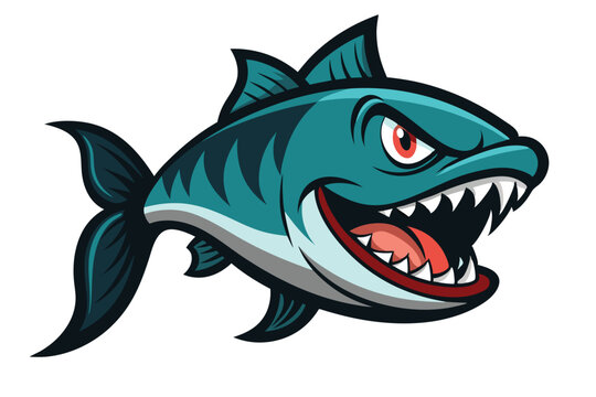 recommend clip art: evil fish with big lips white background D.eps