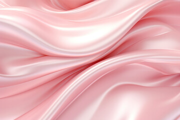 Obraz premium A stunning pink silk cloth background. (Generative AI)