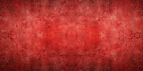 Obraz premium Red grunge textured cement wall background with symmetrical pattern