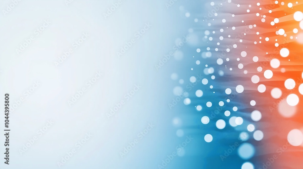 Poster bright minimalistic background with soft bokeh effect