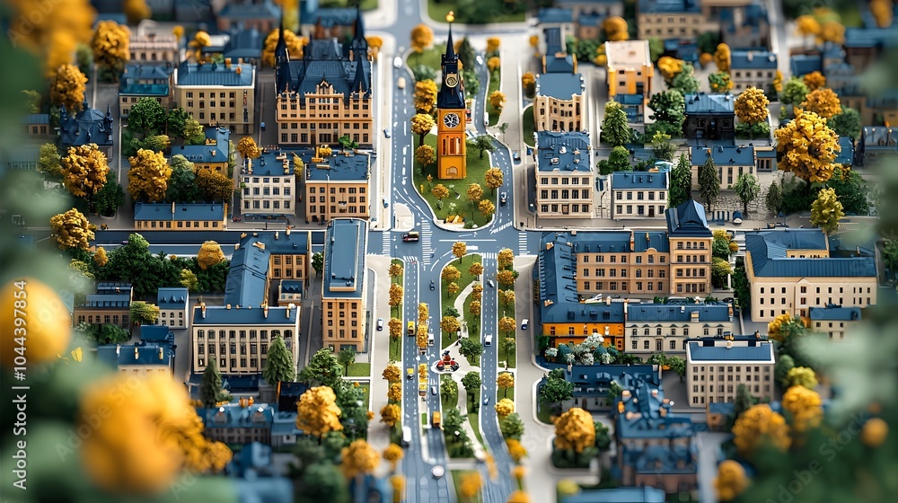 Poster detailed map with highlighted routes showcasing comprehensive planning and guidance in a flat design