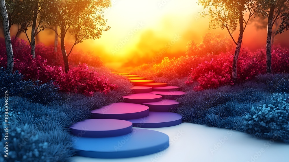 Poster path expanding into a structured framework representing strategic growth and business development ca