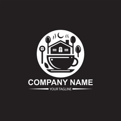 vector restaurant logo design 