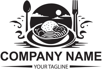 vector restaurant logo design 