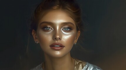 Fototapeta premium Ethereal Glow Portrait