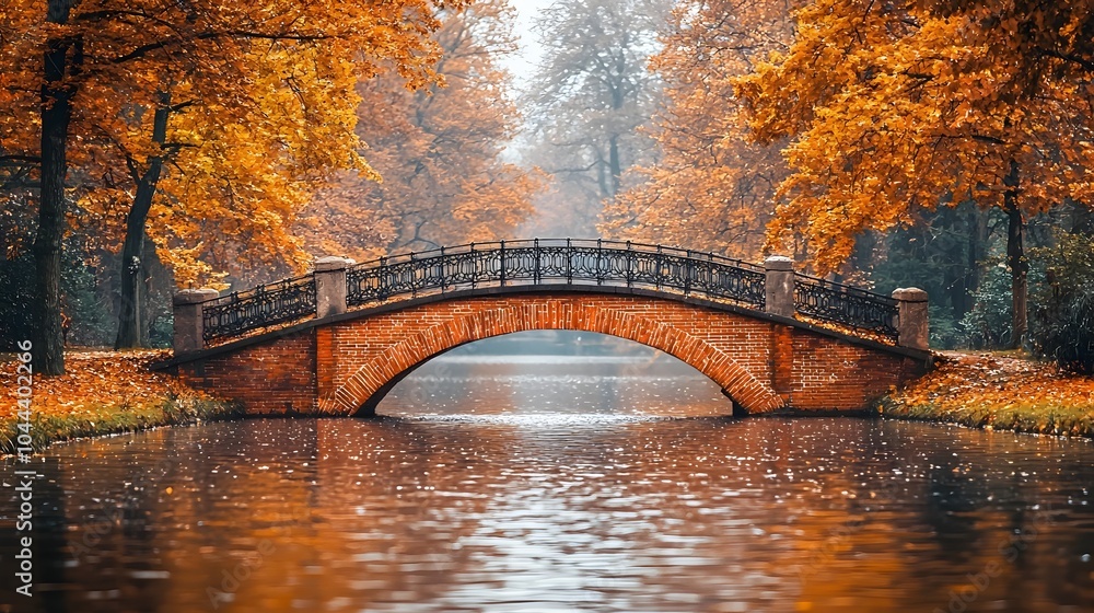 Poster architectural depicting a bridge expanding across a river symbolizing growth connection and unlockin
