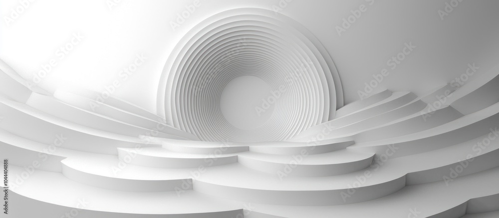 Poster Abstract White Circular Structure with Curved Surfaces
