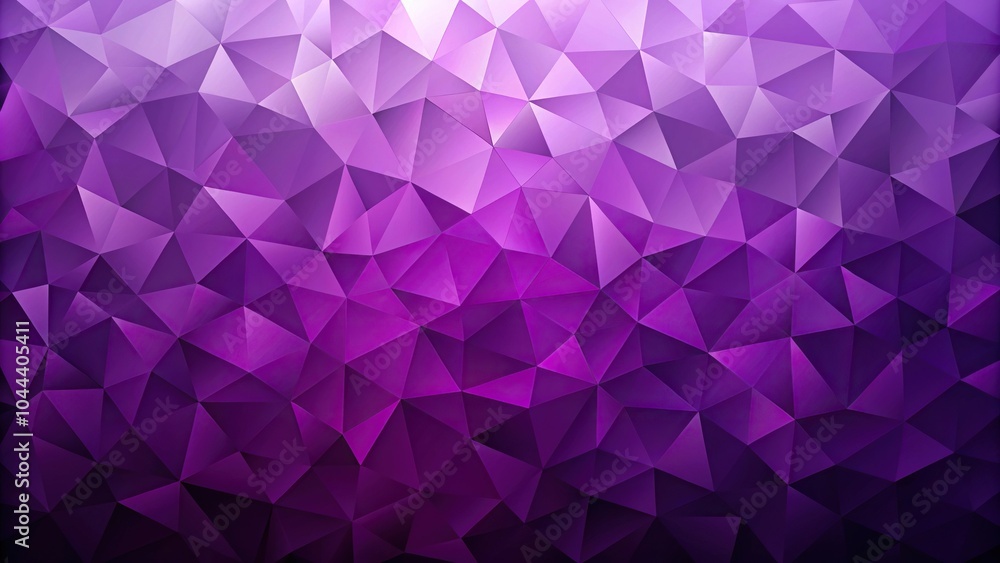 Poster reflected abstract background of triangular patterns in purple colors low poly wallpaper