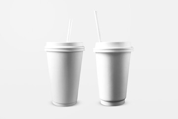 Two Paper Cup Mockup