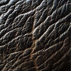 Weathered and Textured Leather Abstract Background Surface Closeup Art Design Photograph