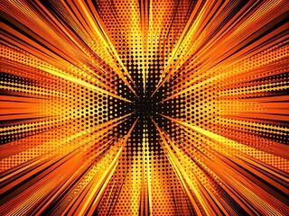 A dynamic orange and black grunge texture background showcases a halftone effect, ideal for inspiring creative designs and enhancing various digital art projects.