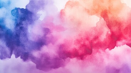 Bold Pastel Watercolor Background with High Contrast