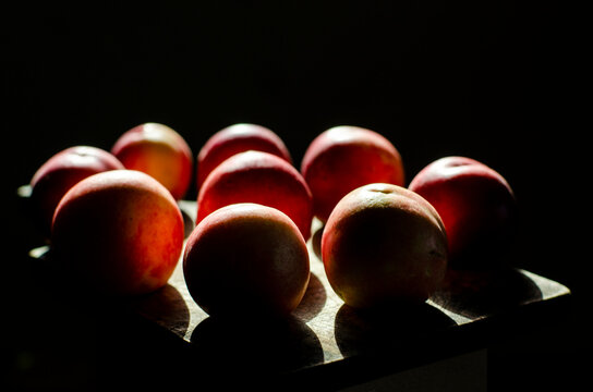 plum in row