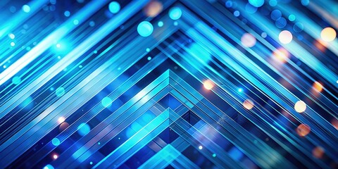 Abstract Blue Diagonal Geometric Lines Background for Modern Technology and Digital Design Projects