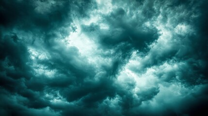 Fototapeta premium Dramatic High Contrast Evening Sky Background