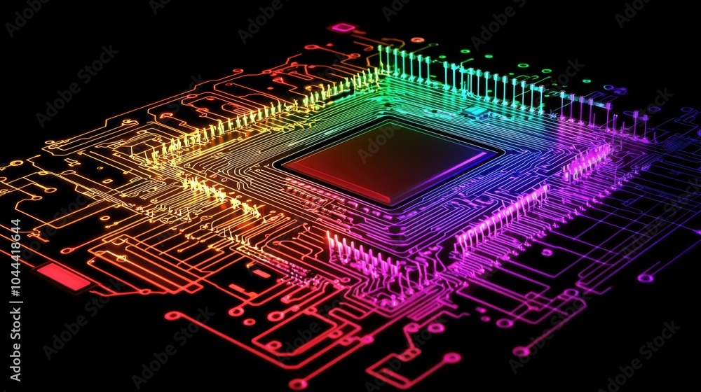 Poster Dynamic Visual Representation of a Circuit Board