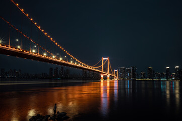 Obraz premium Cityscape by the river, Wuhan, China