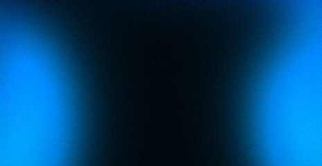 Blue black noisy colour wave backdrop design. Abstract dark sky blue colour flow, vibrant, glowing, shine, grainy gradient, cover, header, banner, poster