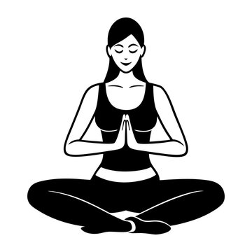 recommend clip art: Yoga Silhouette Clipart Vectorm, Yoga Silhouette Artwork Vector 