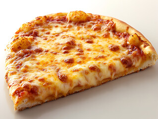 Cheesy Pizza Slice Close-Up With Fresh Ingredients and Crispy Crust Perfect for Dinner or Snack