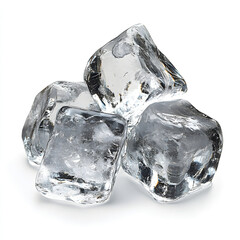 Obraz premium ice cubes isolated on white