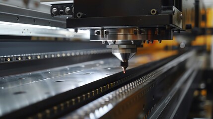 CNC sheet metal bender with laser alignment