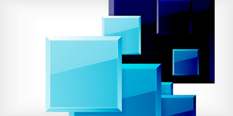 Shiny glossy metallic or plastic square design background. Vector Illustration For Wallpaper, Banner, Background, Card, Book Illustration, landing page