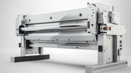 Manual bending brake for light metal sheets