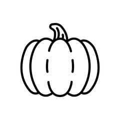 pumpkin icon vector in line style