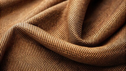 Close up of stylish brown gabardine fabric texture, draped, brown, gabardine, fabric, textile, background, texture, close up