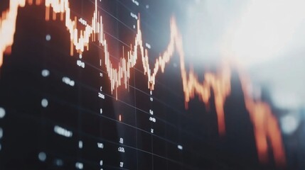 Clean Market Analysis with Technology and Bright Light