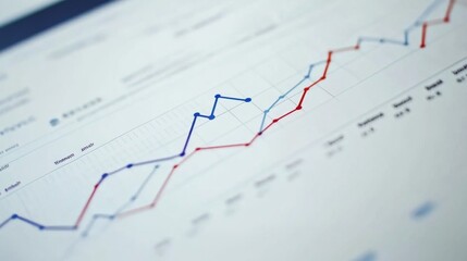 Creative Financial Charts with Clean Lines and Soft Background