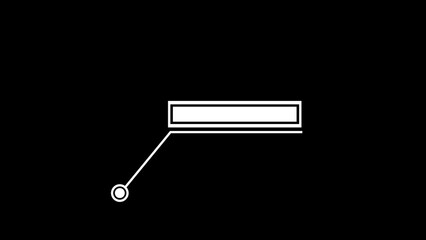 HUD elements. Animate a white callous for text. HUD elements. 4k