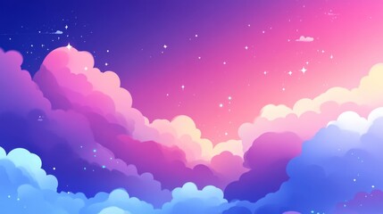Soft Gradient Skies with Rolling Clouds and Light Tones