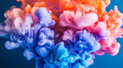 Obraz premium Vibrant Artistic Splash with Diffused Colors